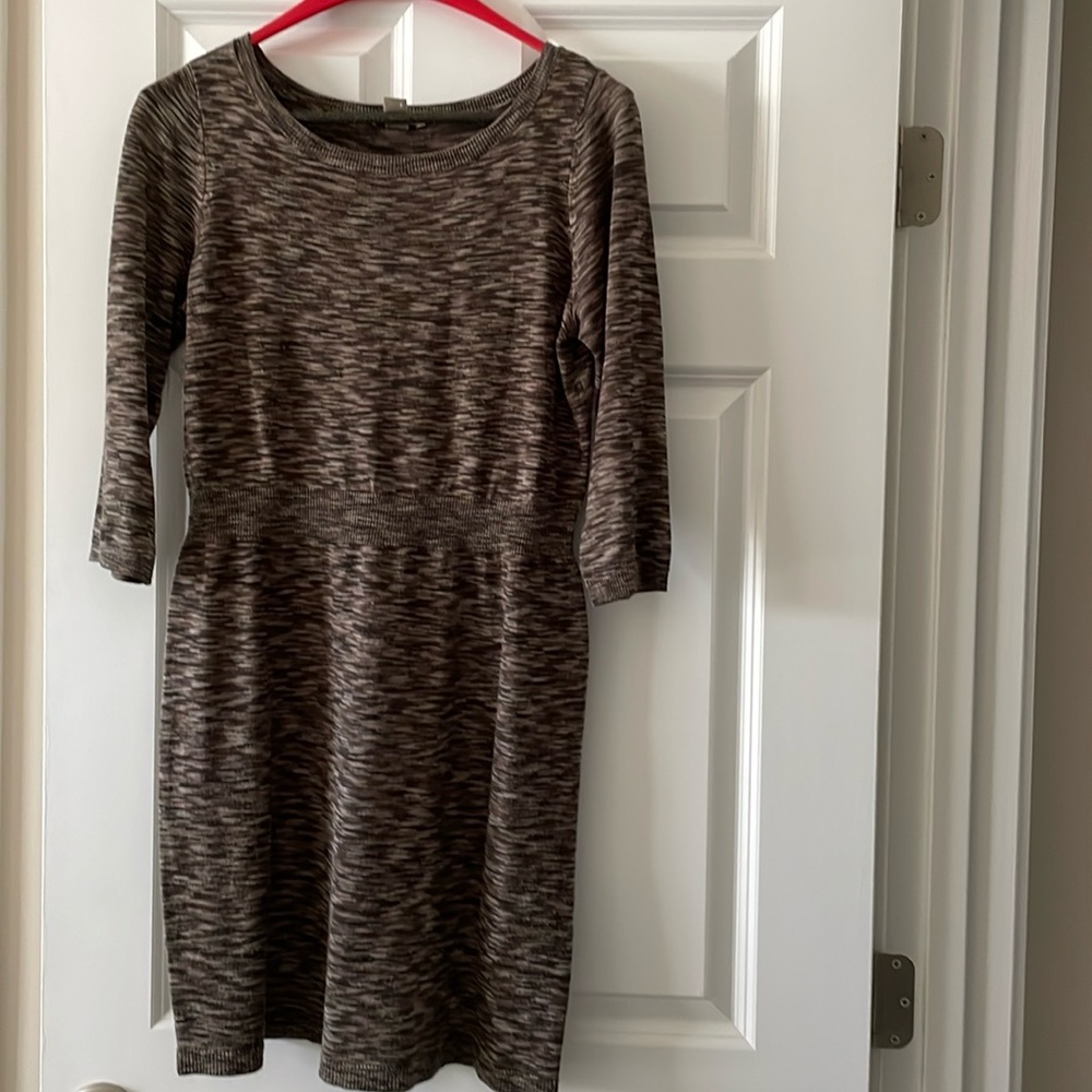 Loft knit dress with cinching at waist